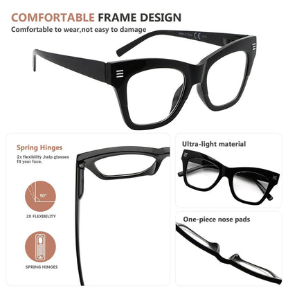 10 Pack Fashionable Cat - eye Reading Glasses R2111 - Gr8sight