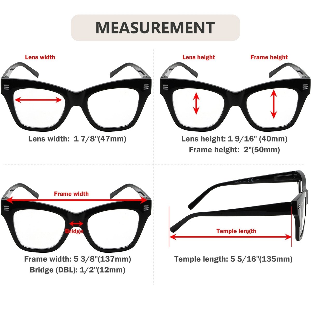 10 Pack Fashionable Cat - eye Reading Glasses R2111 - Gr8sight