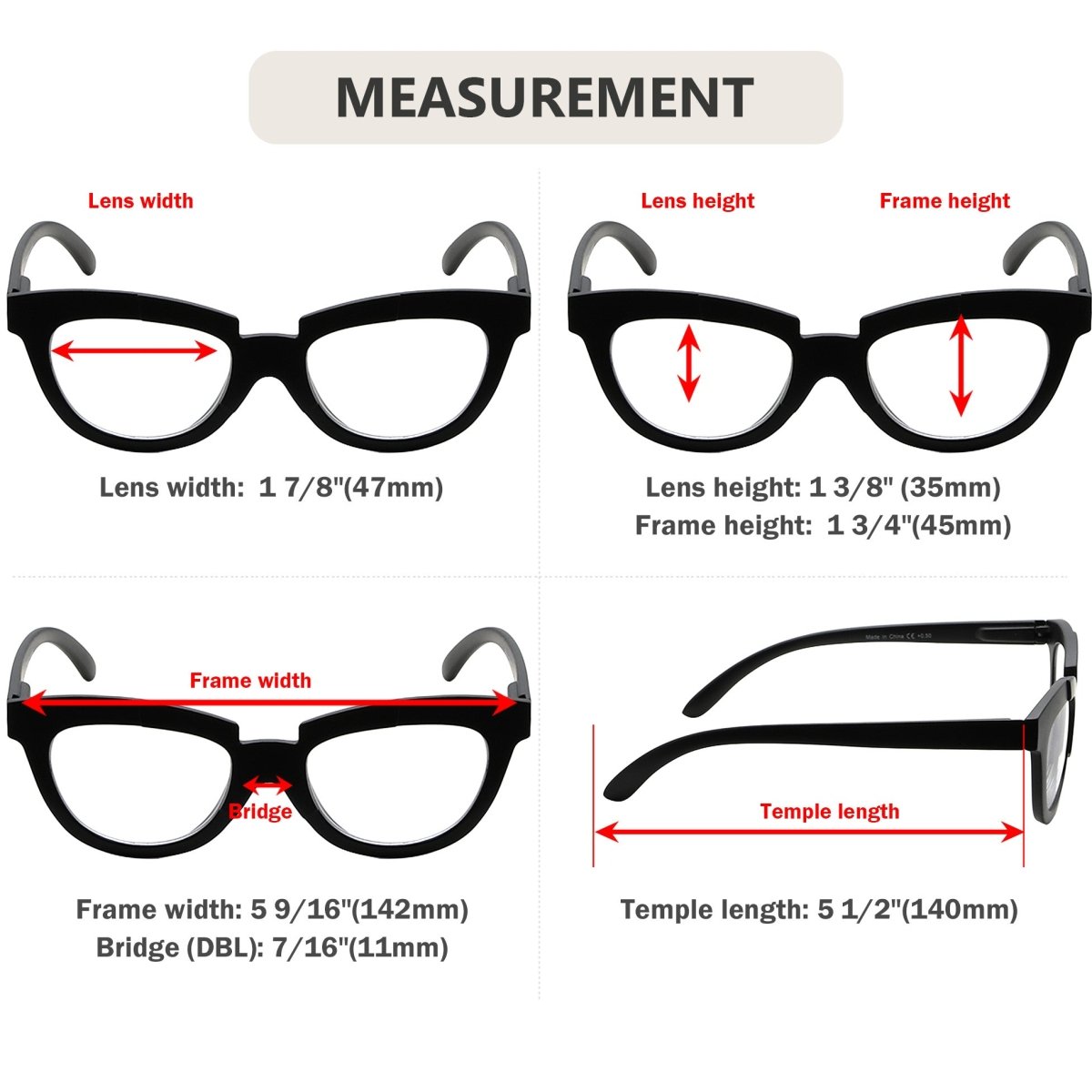 10 Pack Half Moon Reading glasses Stylish Readers R2102 - Gr8sight