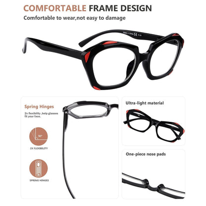 10 Pack Oval Lens Eyeglasses Fashion Design Reading Glasses R2129 - Gr8sight