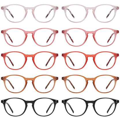 10 Pack Oval Round Reading Glasses Pattern Design R9115B - Gr8sight