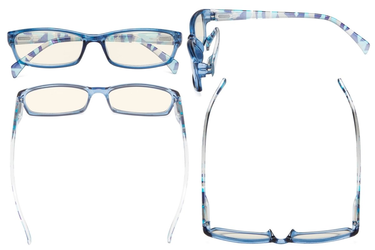 10 Pack Pattern Design Blue Light Filter Reading Glasses UVRT1803 - Gr8sight