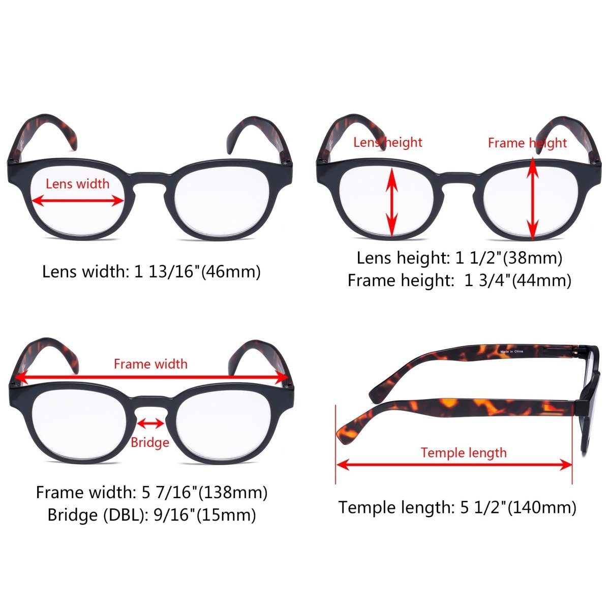 10 Pack Pattern Design Reading Glasses Vintage Readers R124F - Gr8sight