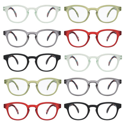 10 Pack Pattern Design Reading Glasses Vintage Readers R124F - Gr8sight