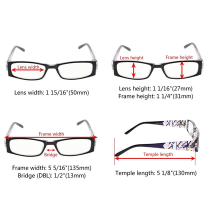 10 Pack Pattern Print Reading Glasses with Spring Hinges R006D - Gr8sight