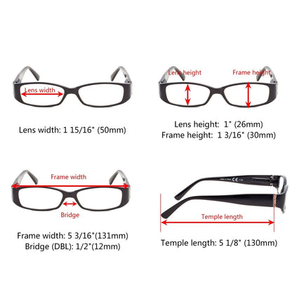 10 Pack Reading Eyeglasses Spring Hinges Readers R081 - Gr8sight