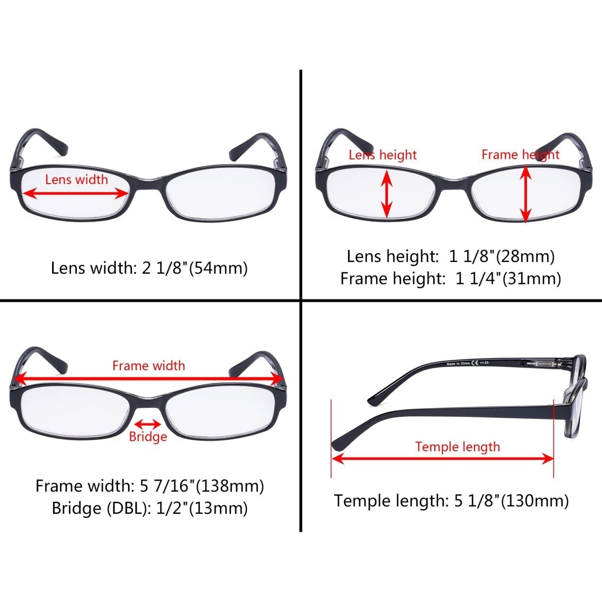 10 Pack Retro Fashion Small Lens Reading Glasses R908K - Gr8sight