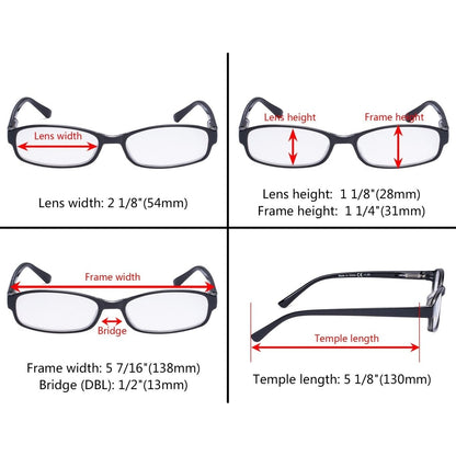 10 Pack Retro Fashion Small Lens Reading Glasses R908K - Gr8sight