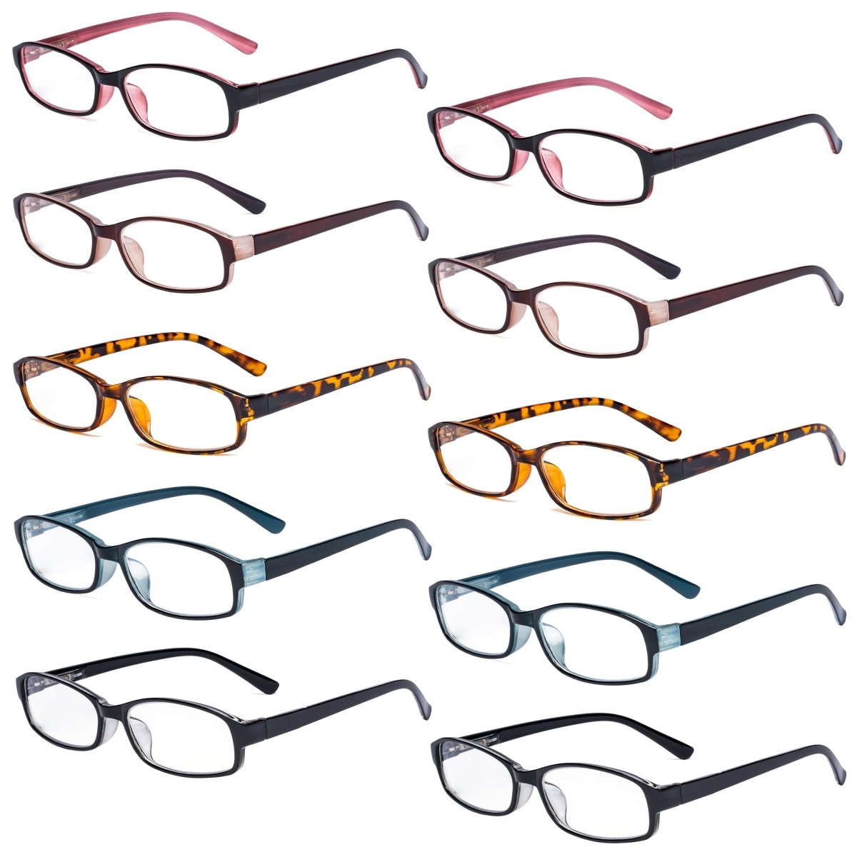 10 Pack Retro Fashion Small Lens Reading Glasses R908K - Gr8sight