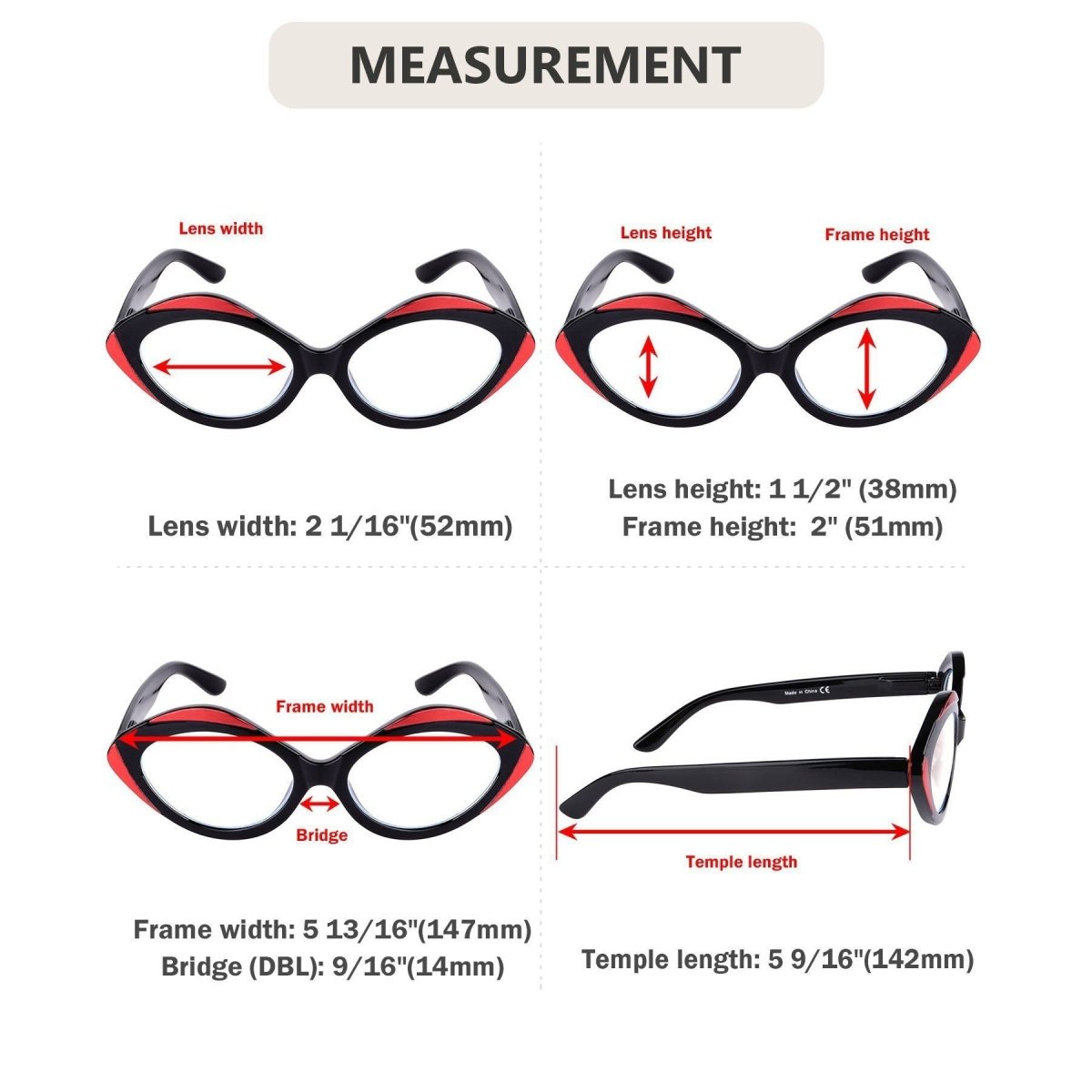 10 Pack Stylish Oval Fully Magnified Reading Glasses R2128 - Gr8sight