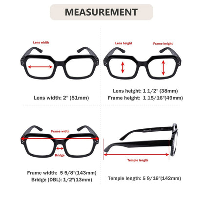 10 Pack Stylish Reading Glasses Spring Hinge Readers R2130 - Gr8sight