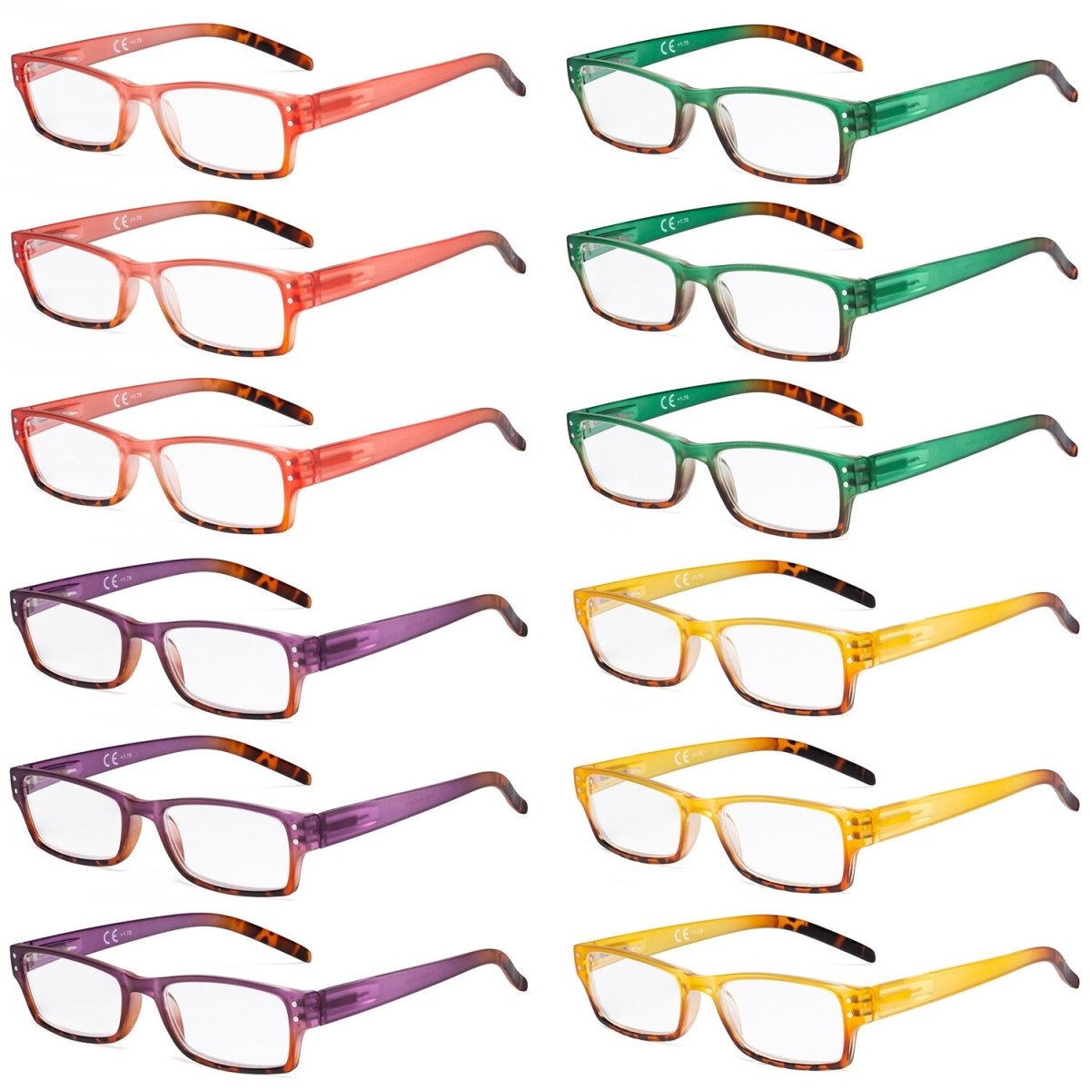 12 Pack Ladies Reading Glasses Pattern Design Readers R012D - Gr8sight