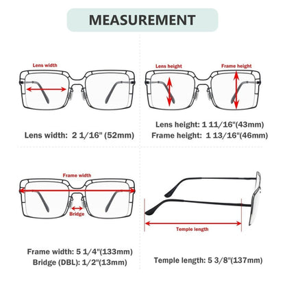 12 Pack Thin Metal Hollow Frame Reading Glasses R2301 - Gr8sight