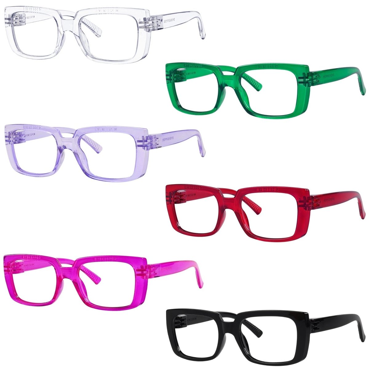 6 Pack 30% Blue Light Blocking Metalless Screwless Eyeglasses NR9107 - B15 - Gr8sight