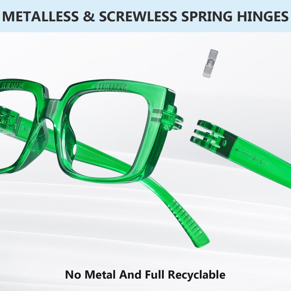 6 Pack Metalless Thicker Spring Hinge Reading Glasses NR9107 - Gr8sight