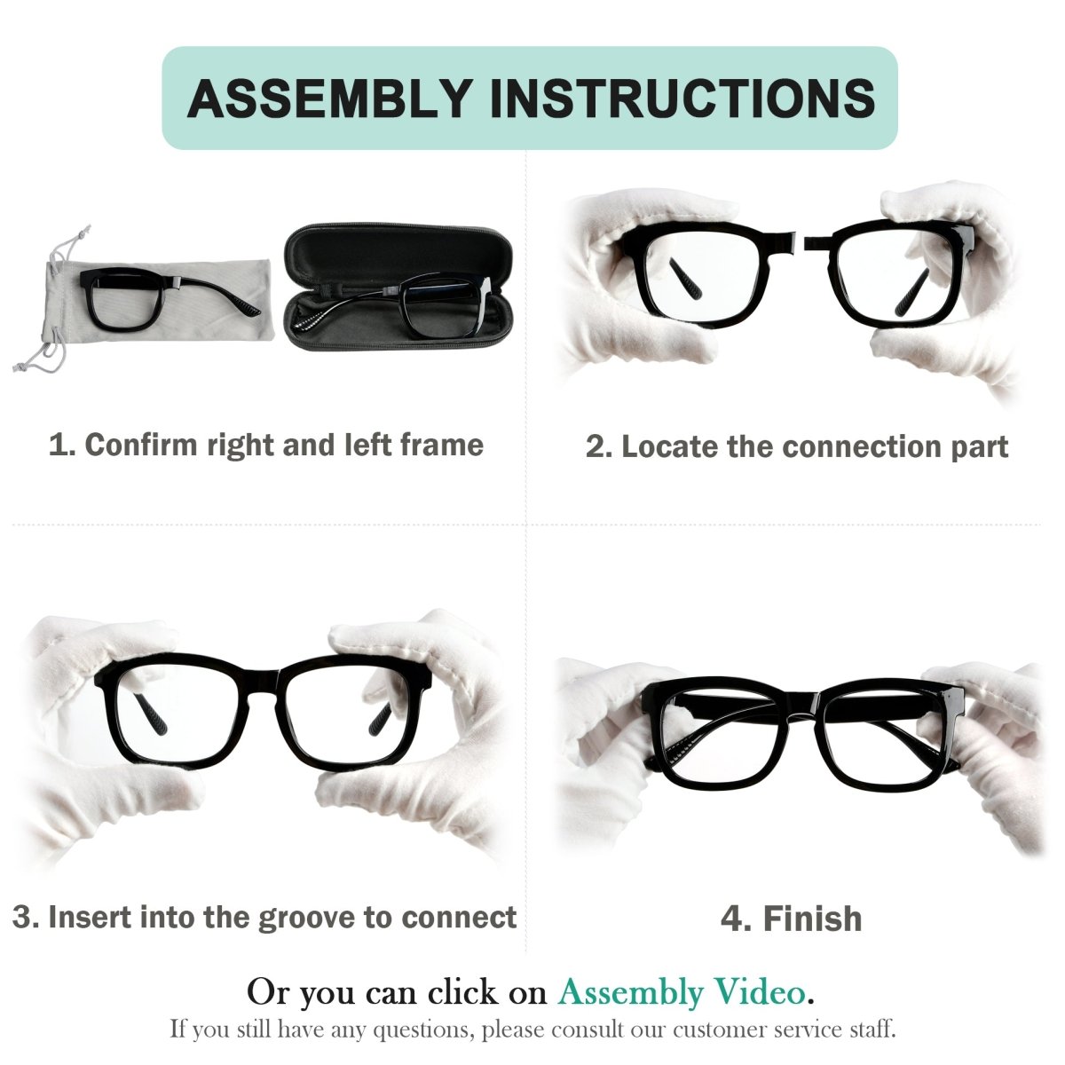 (Must Buy Both Eye) Metalless Screwless Reading Glasses with Different Strength - Gr8sight