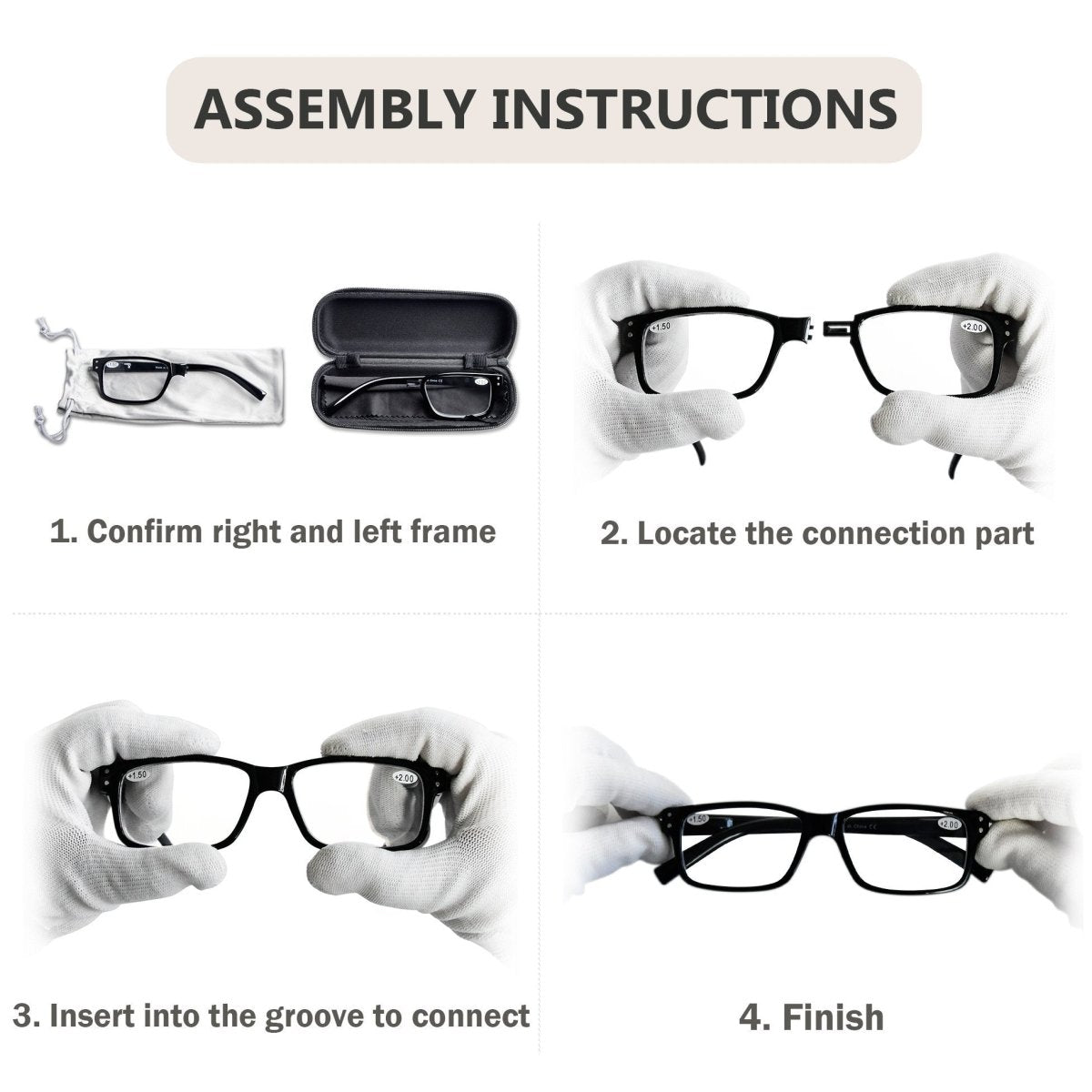 (Must Buy Both Eye) Reading Glasses with Different Strength for Each Eye - Gr8sight